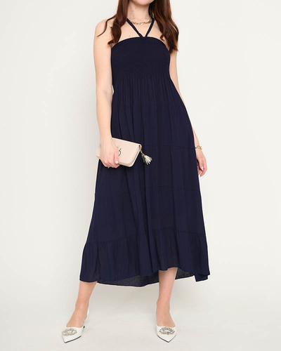 Robe midi marine GRANDE TAILLE - Vêtements
