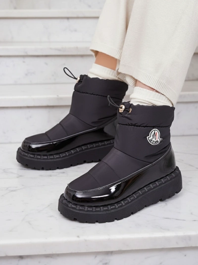 Royalfashion Bottes de neige à enfiler pour femme de couleur noire Ireda