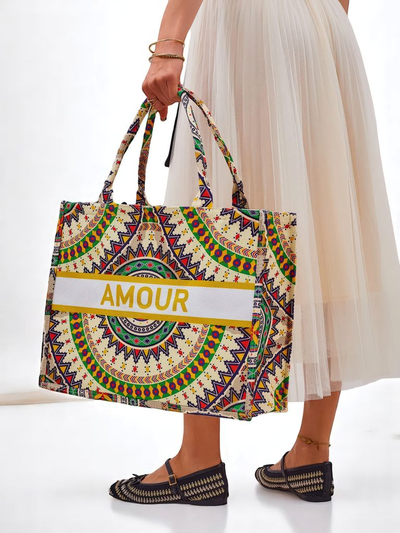 Royalfashion Sac en tissu Amour Vibes