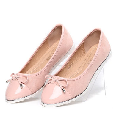 Różowe balerinki Juliya- Obuwie