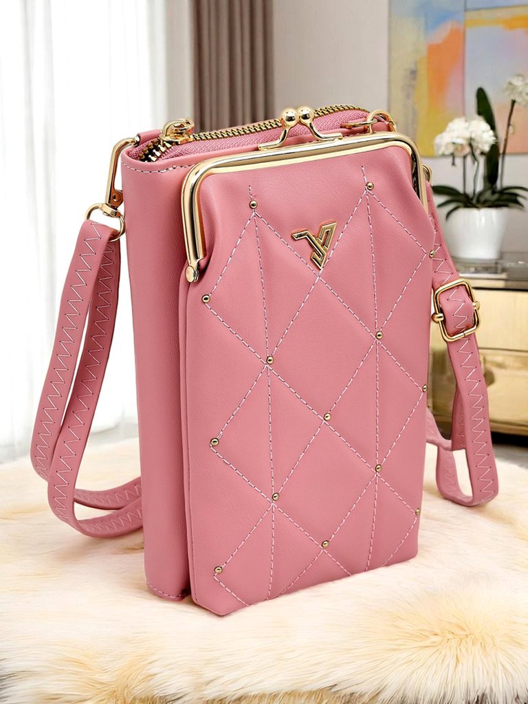 Royalfashion Sac à main-portefeuille multifonction sur bandoulière Matelassé Charm