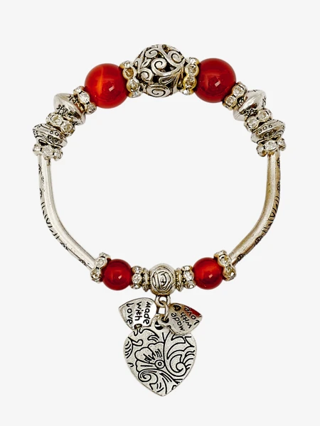 Bracelet pour femme avec cœurs Heart Glitz