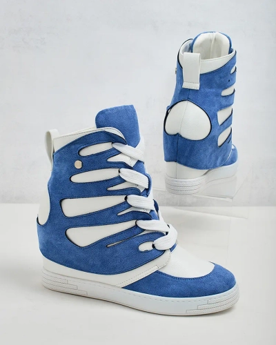 Royalfashion Bottes sportives pour femme à talon Pamstinsa