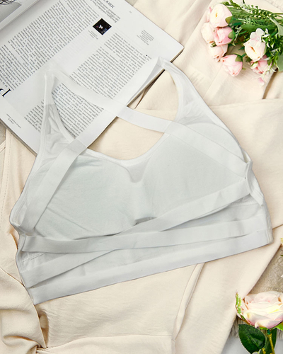 Royalfashion Soutien-gorge de sport pour femme avec zircons