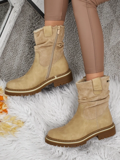 Bottines hautes pour femmes en éco-daim Liora