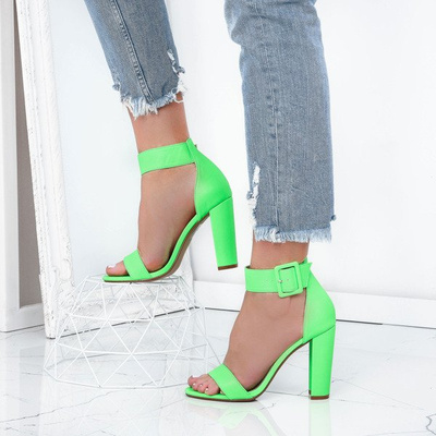 Sandales vert fluo sur poteau Katiea - Footwear