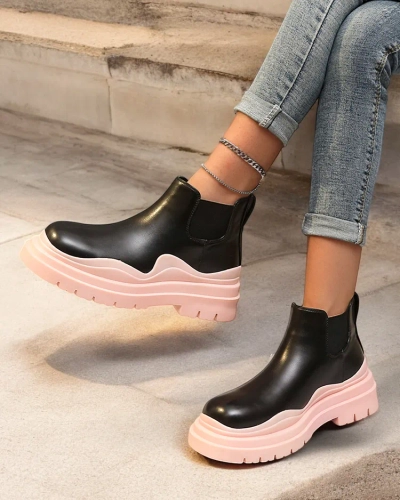 Royalfashion Bottes à enfiler pour femmes Derri