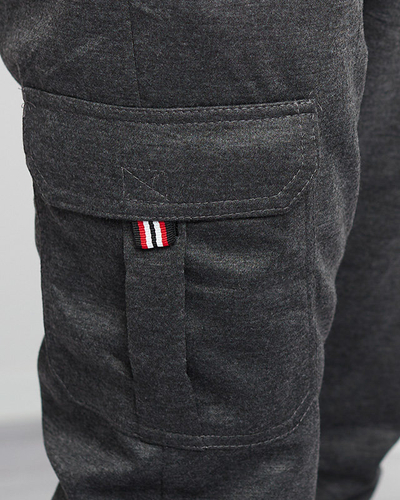Pantalon Jogging Homme Gris Foncé avec Poches - Vêtements