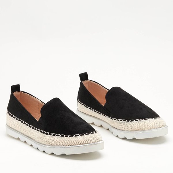 Slip-on femme noir par Fabiola - Footwear