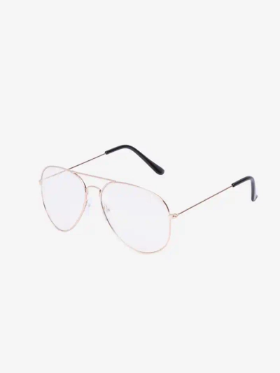 Lunettes de soleil Royalfashion transparentes dans un cadre argenté