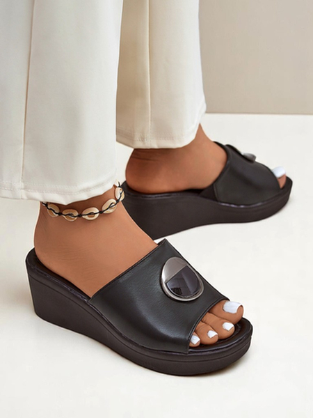 Royalfashion Sandales compensées pour femmes Elira