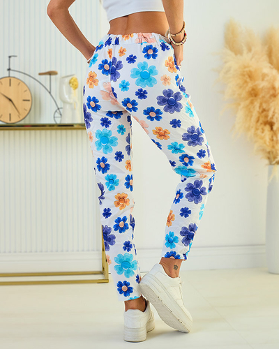 Royalfashion Pantalon femme en tissu floral