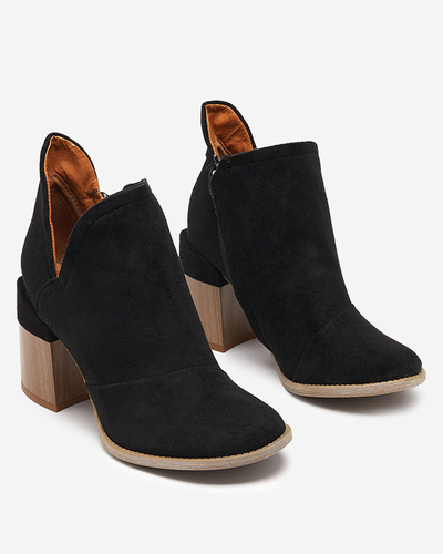Bottines noires pour femmes avec découpes Encura - Footwear