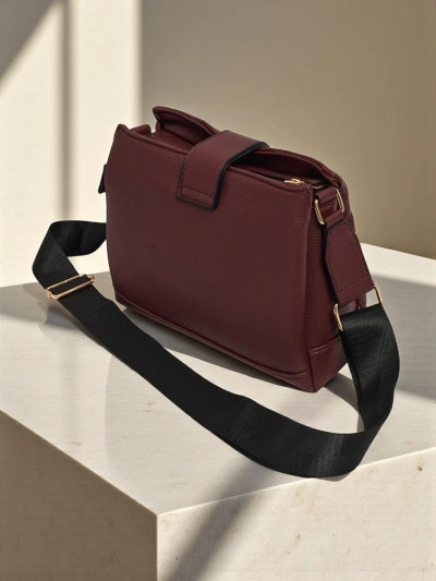 Petit sac à main matelassé en cuir écologique souple Cinder Loom