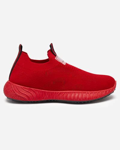 OUTLET Chaussures de sport à enfiler rouges pour hommes Gavosi- Footwear