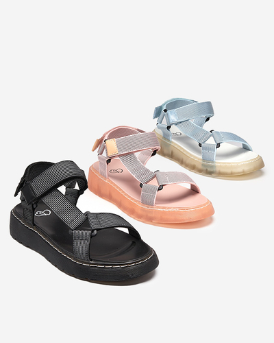 Sandales velcro Cinore bleues pour femmes - Footwear