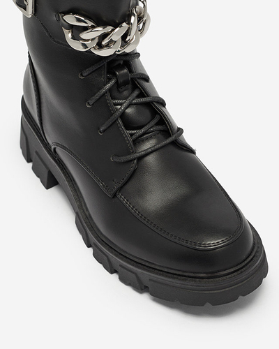 OUTLET Bottes bagger noires chauffées pour femmes Effpi- Footwear