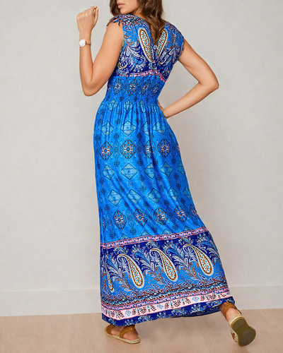 Royalfashion Robe midi imprimée pour femme