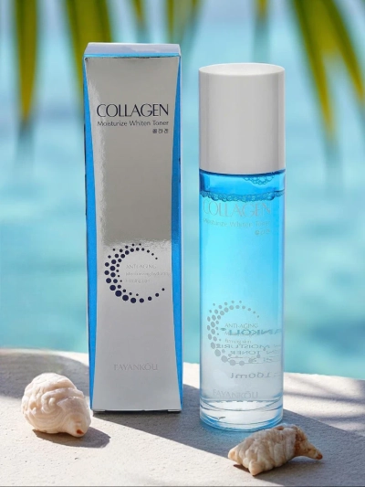 Tonique pour le visage illuminateur et hydratant au collagène