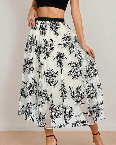 Royalfashion Jupe midi double épaisseur pour femme