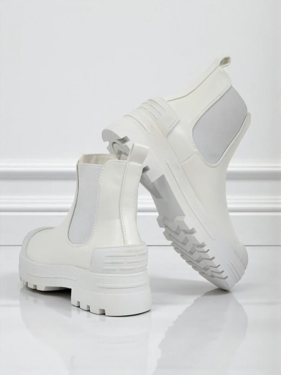 Bottines plateforme en cuir écologique Amber Veil