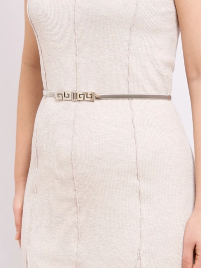 Ceinture métallique argentée pour femmes Herakles Greca glamour élégante 64-100 cm
