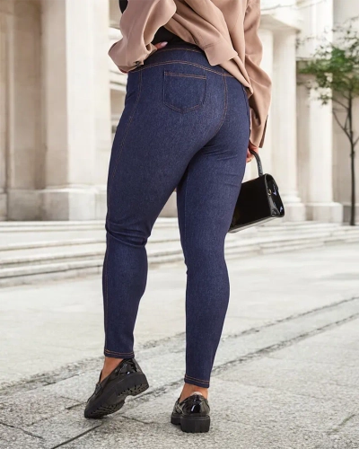 Royalfashion Pantalon Treggings Femme PLUS TAILLE Pantalon