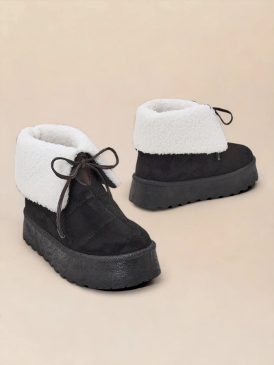 Bottes de neige à lacets pour femmes Royalfashion Wdeno