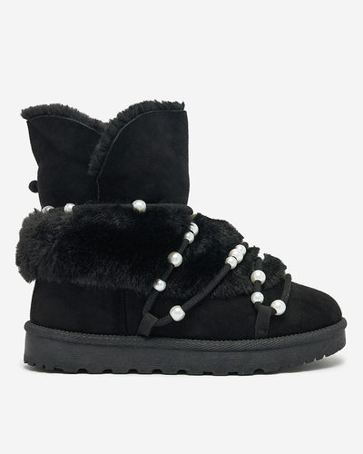 Royalfashion Bottes de neige pour femmes avec perles Cuvilav
