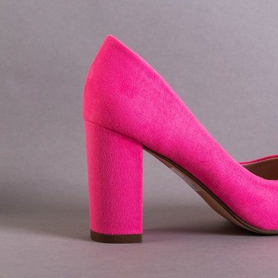 Escarpins rose fluo pour femmes à talon haut Madelina - Chaussures