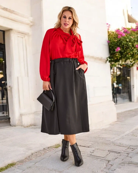 Jupe midi pour femme Royalfashion