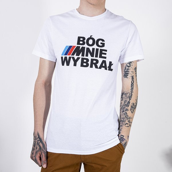 T-shirt homme en coton blanc avec imprimé - Vêtements