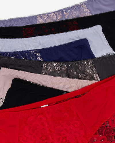 Lot de slips pour femmes en dentelle 8 / paquet - Sous-vêtements