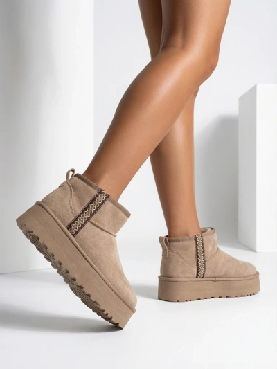 Bottes courtes Royalfashion pour femmes style bottes de neige Haluzi