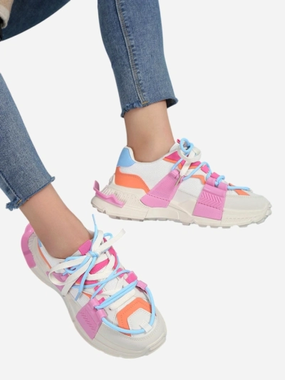 Royalfashion Baskets de sport pour femmes avec inserts en caoutchouc Bubble