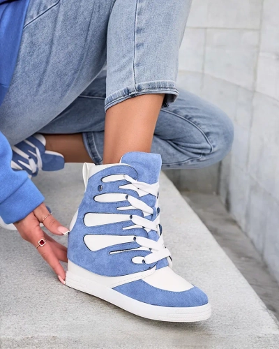 Royalfashion Bottes sportives pour femme à talon Pamstinsa