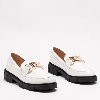 Chaussures blanches pour femme avec une chaîne Semla - Footwear