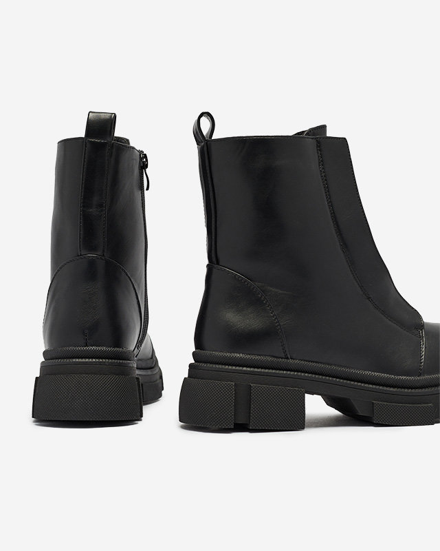 OUTLET Bottes hautes noires isolées pour femmes Slovys- Footwear