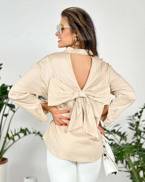 Royalfashion Chemise femme avec nœud