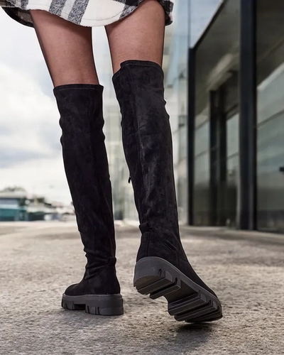 Bottes éco-daim pour femmes de Royalfashion Poseli