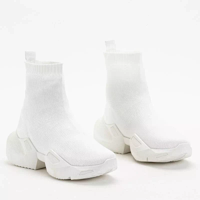 OUTLET Chaussures de sport hautes femme Gohi blanches - Footwear