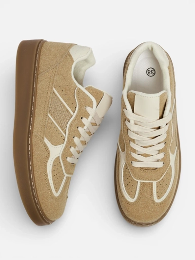 Baskets pour Femmes Aurora Beige en Nubuck Écologique