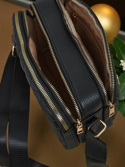 Petit sac à main matelassé Corinne en cuir écologique pour femmes