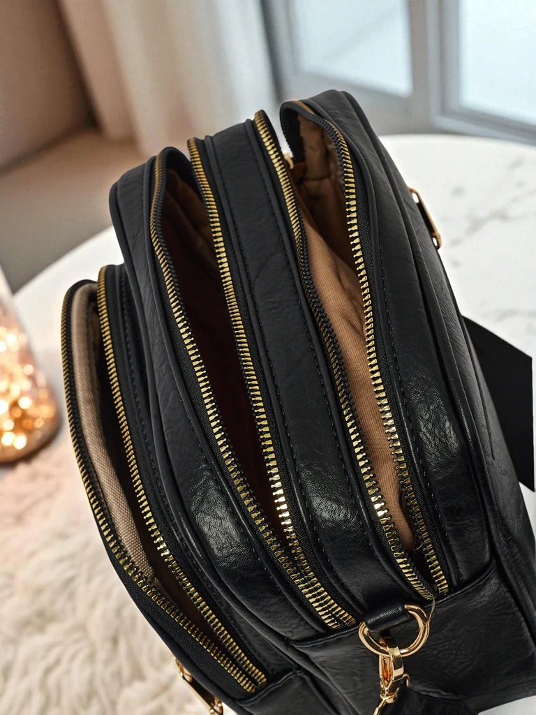 Petit sac à main pour femme en cuir écologique Hidden Thorn