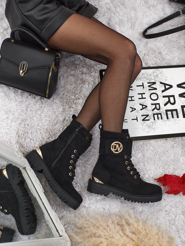 Bottines worker pour femmes avec décorations Lorice