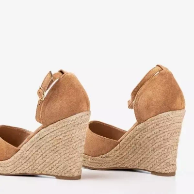 Espadrilles marron sur la cale Bonita - Chaussures 1