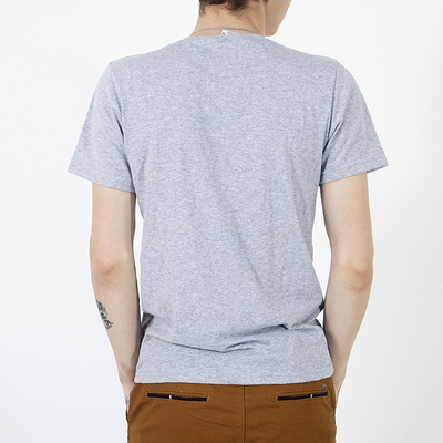 T-shirt homme en coton gris avec imprimé - Vêtements