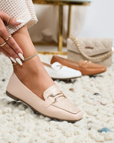 Royalfashion Mocassins femme beige Bulerol