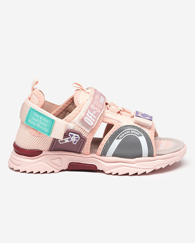 Sandales enfant velcro rose Wukapi - Chaussures