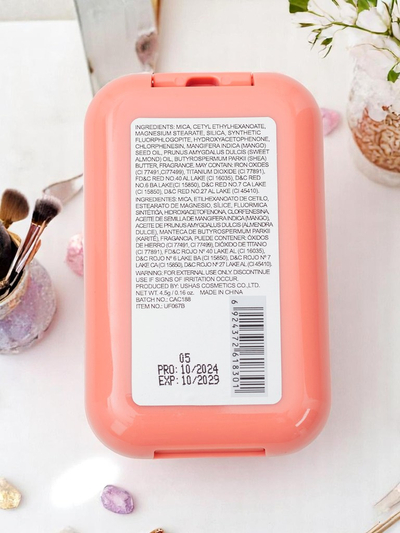 USHAS Fard à joues pressé couleur Sweet Peach